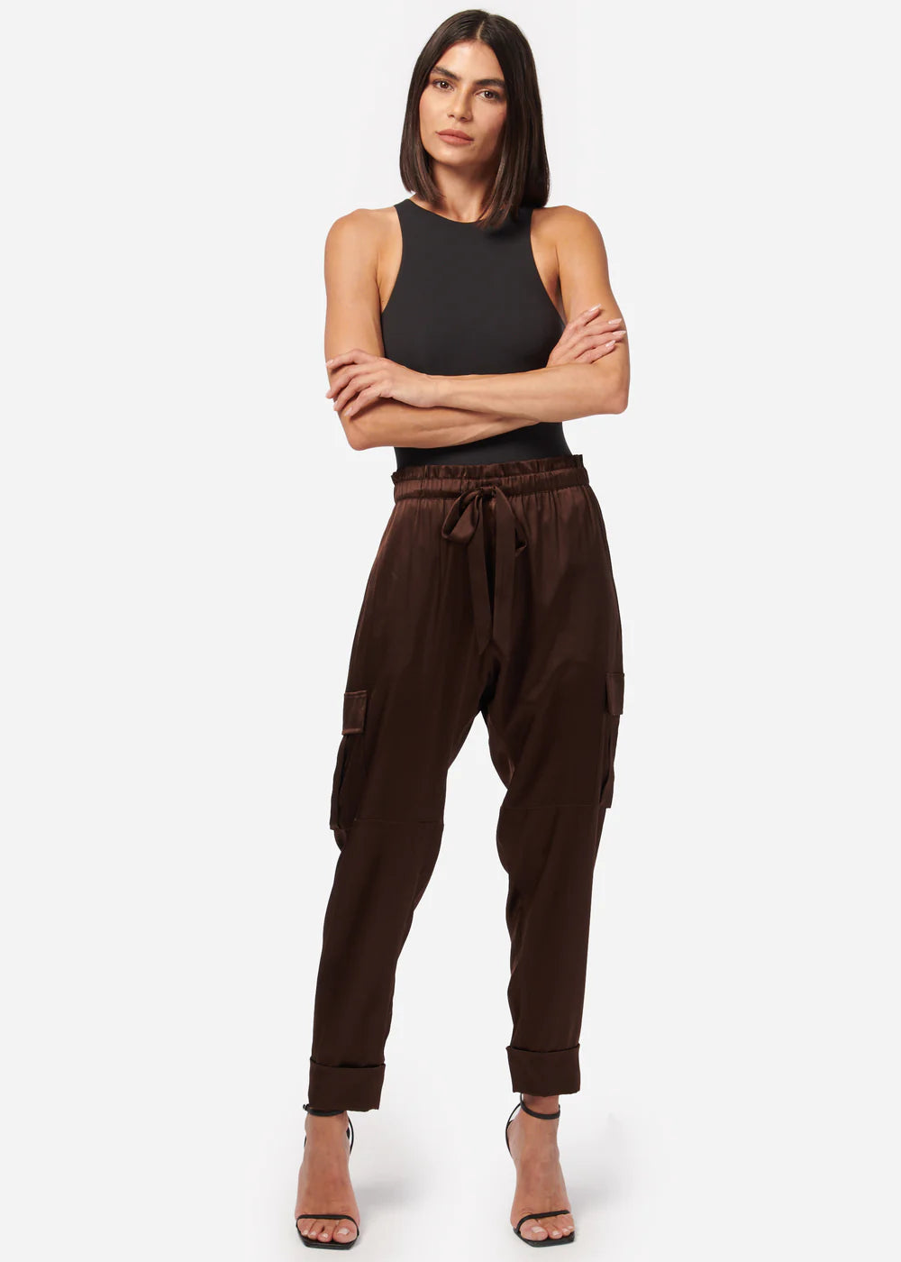 Carmen Cargo Pants for Women - Stylish & Comfortable Clove Color Trousers with Multiple Pockets | Perfect for Hiking, Travel & Casual Wear