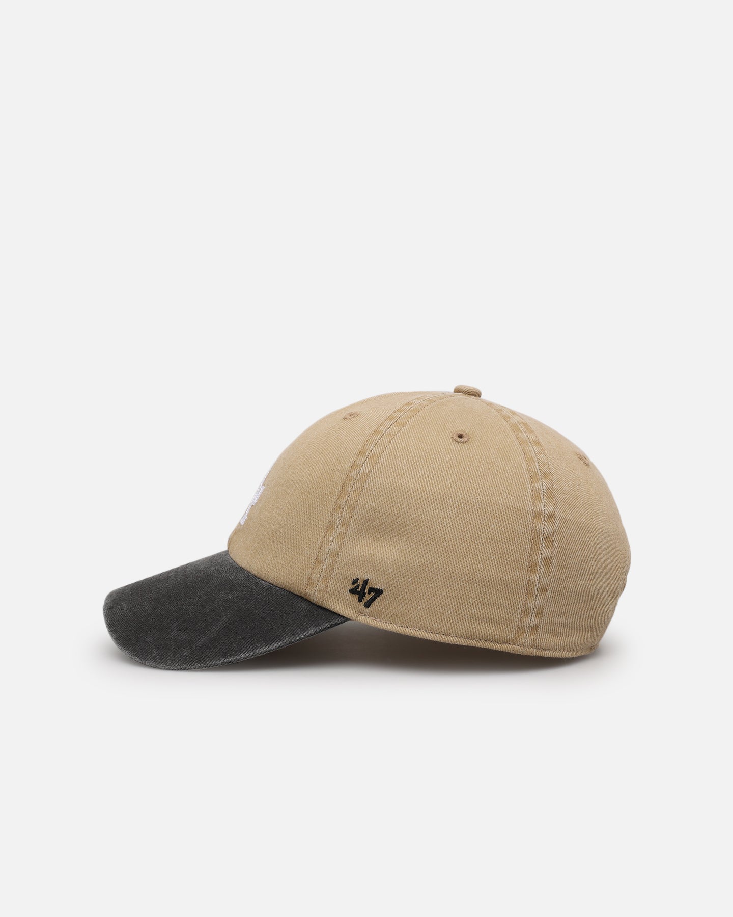 47 Brand Los Angeles Dodgers Apollo Chain Clean Up Strapback Hat - Adjustable Khaki Baseball Cap for Men & Women - Perfect for Sports, Casual Wear & Dodgers Fan Gifts