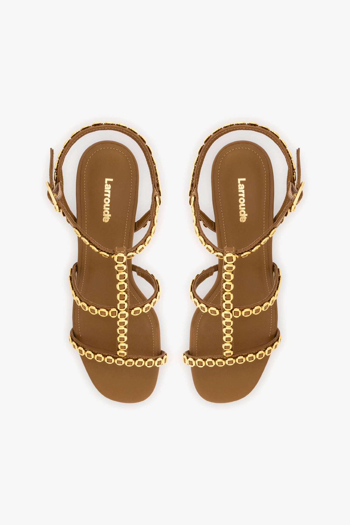 Milanina Block Heel Sandals in Russet Leather - Comfortable Women's Casual Shoes for Summer Outfits & Beach Vacations
