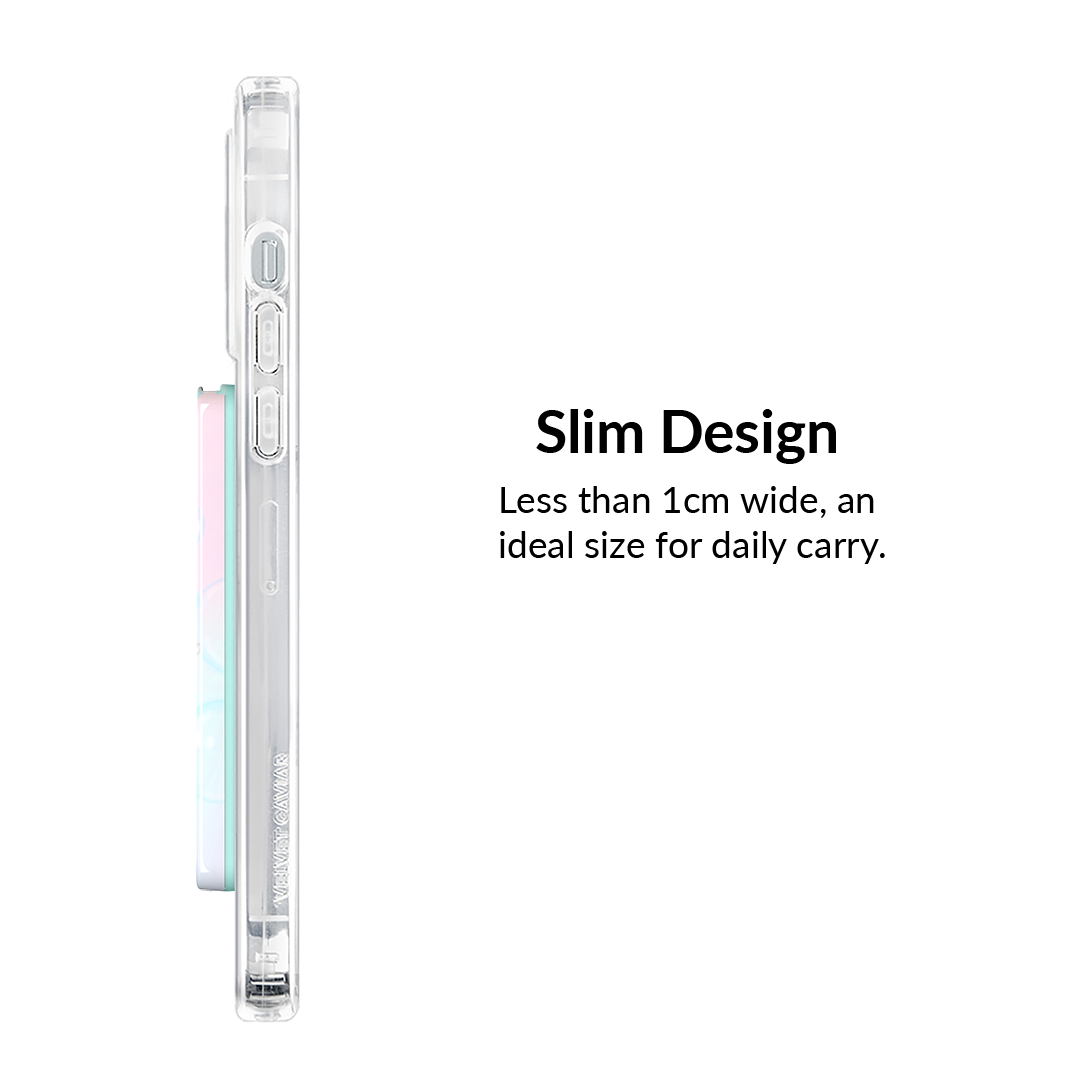 Aqua Angels MagSafe Wallet for iPhone - Slim RFID Blocking Credit Card Holder with Strong Magnetic Grip | Perfect for Travel, Shopping & Everyday Use