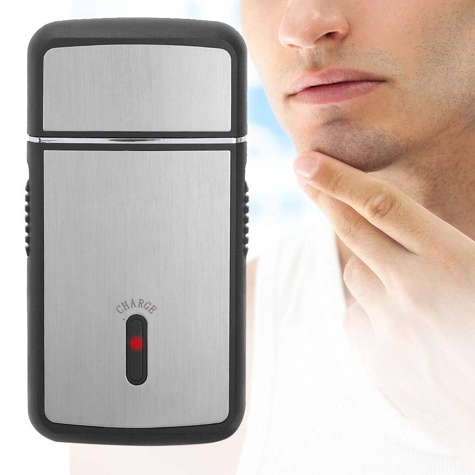 Rechargeable Electric Shaver for Men - Stainless Steel Blades, Washable & Travel-Friendly - Smooth Shaving at Home or On The Go