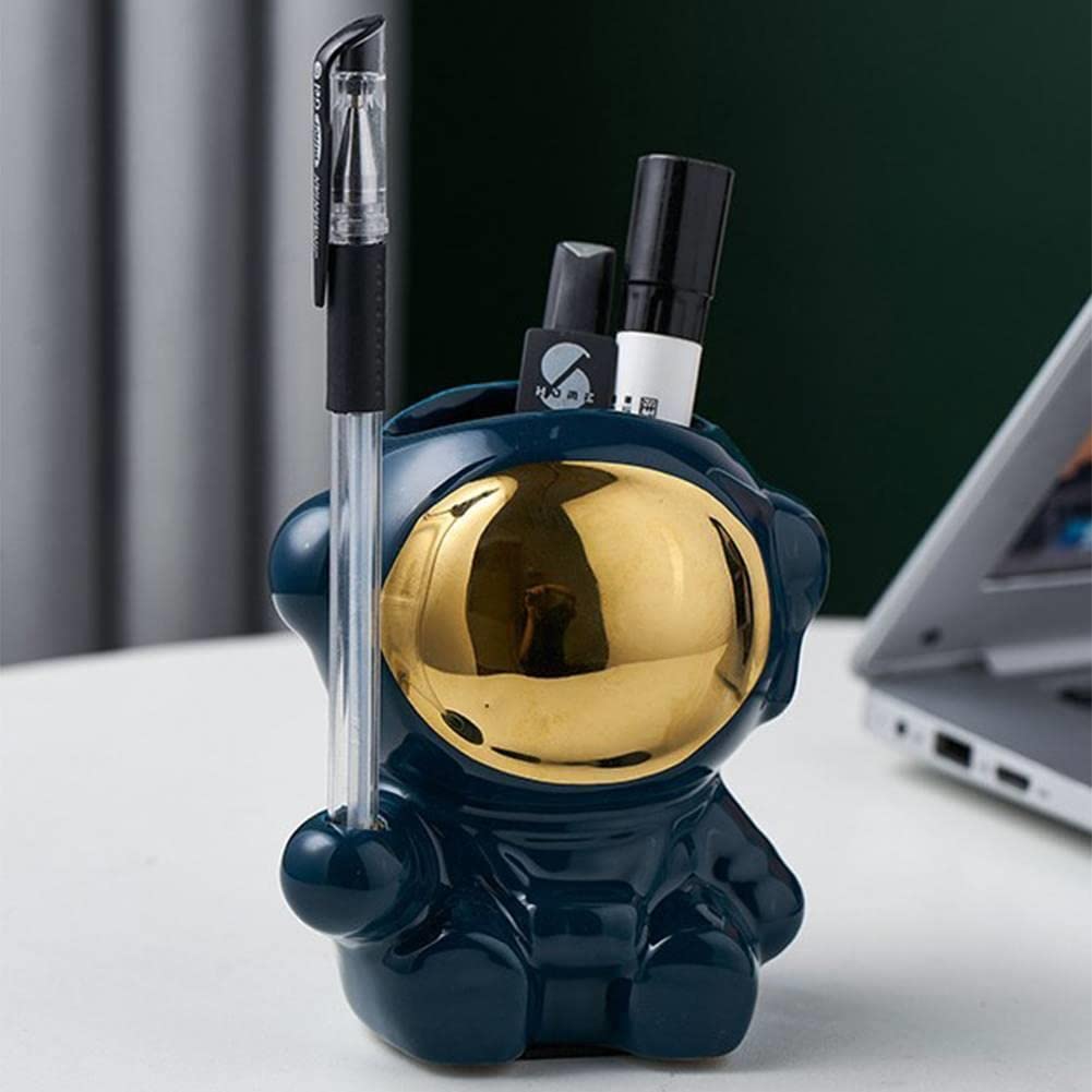 Zentto Multifunctional Fashionable Cute Pen Holder for Desk - Organize Pencils, Pens & Stationery (Blue) - Perfect for Office, School & Home Workspace Organization