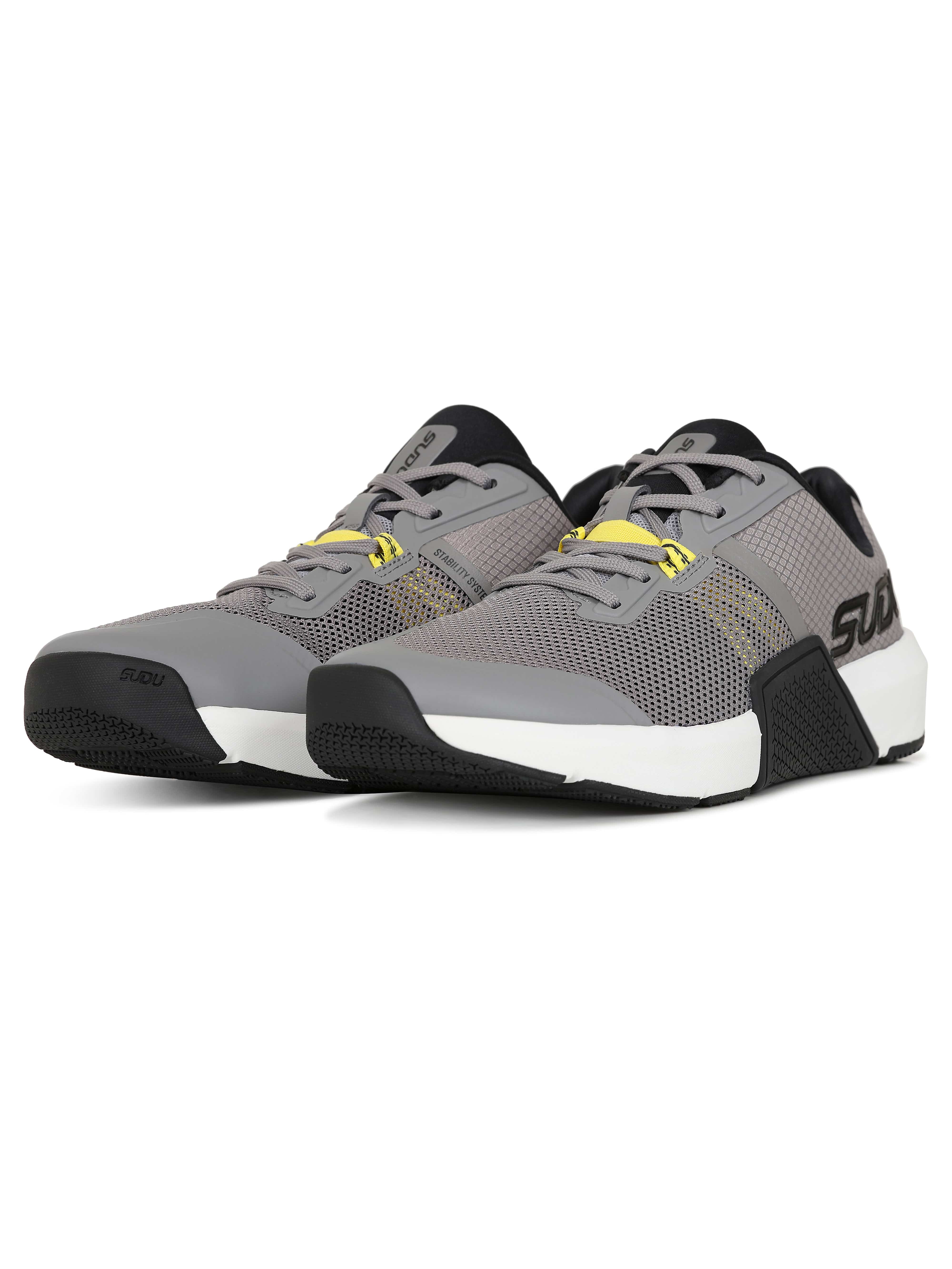 STL 01 Grey Training Shoes for Men & Women - Lightweight Gym Workout Running Shoes for Cross Training, Walking & Fitness
