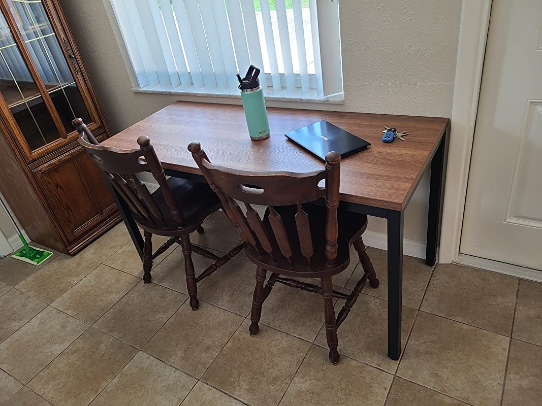 48 Inch Modern Computer Desk for Home Office - Sturdy & Sleek Workstation for Writing, Studying, Dining | Perfect for Small Spaces, Remote Work & Gaming Setup