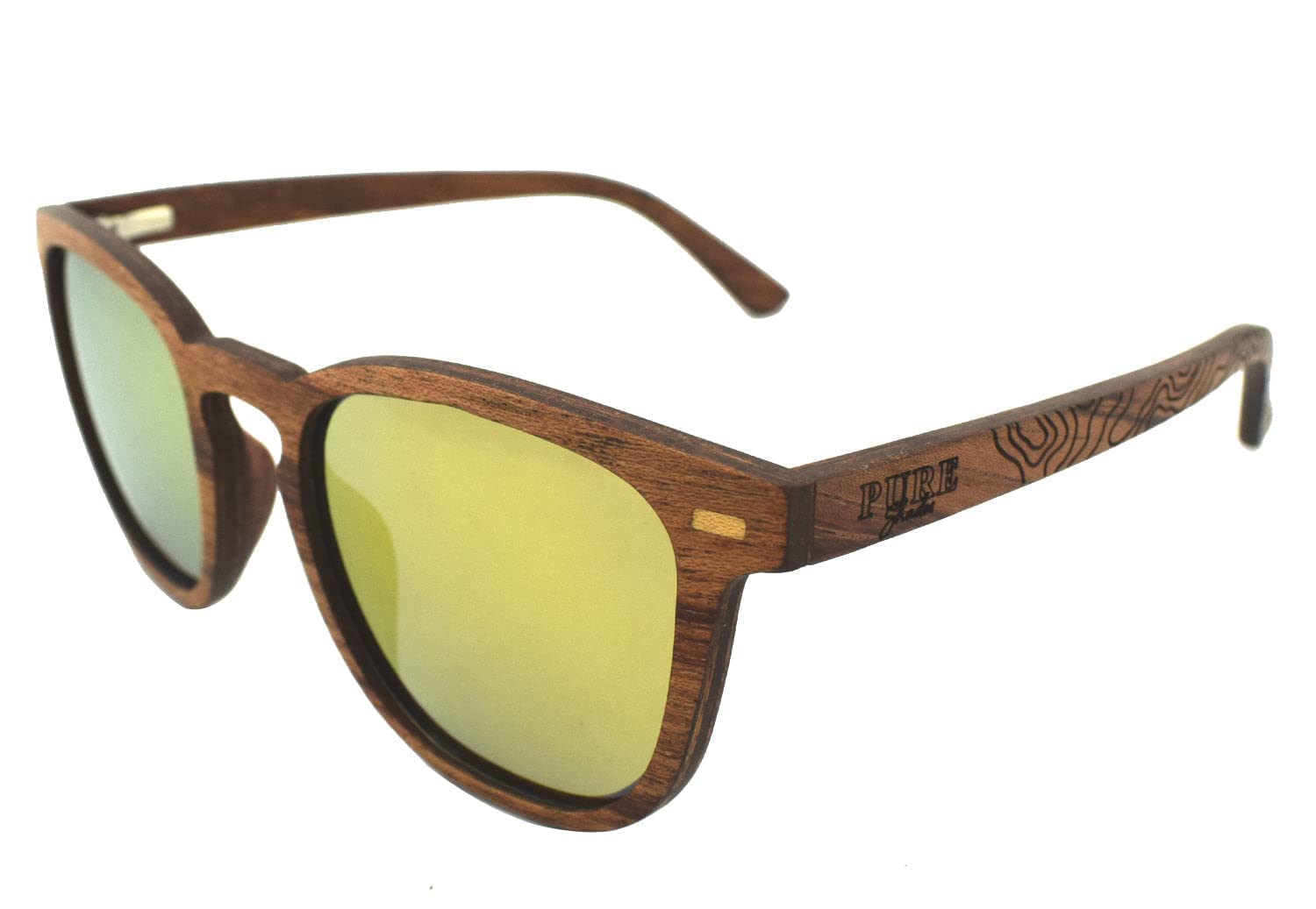 Polarized Wooden Sunglasses for Men & Women - UV400 Protection, Lightweight & Durable Circuit Design - Perfect for Outdoor, Driving, Beach & Fashion
