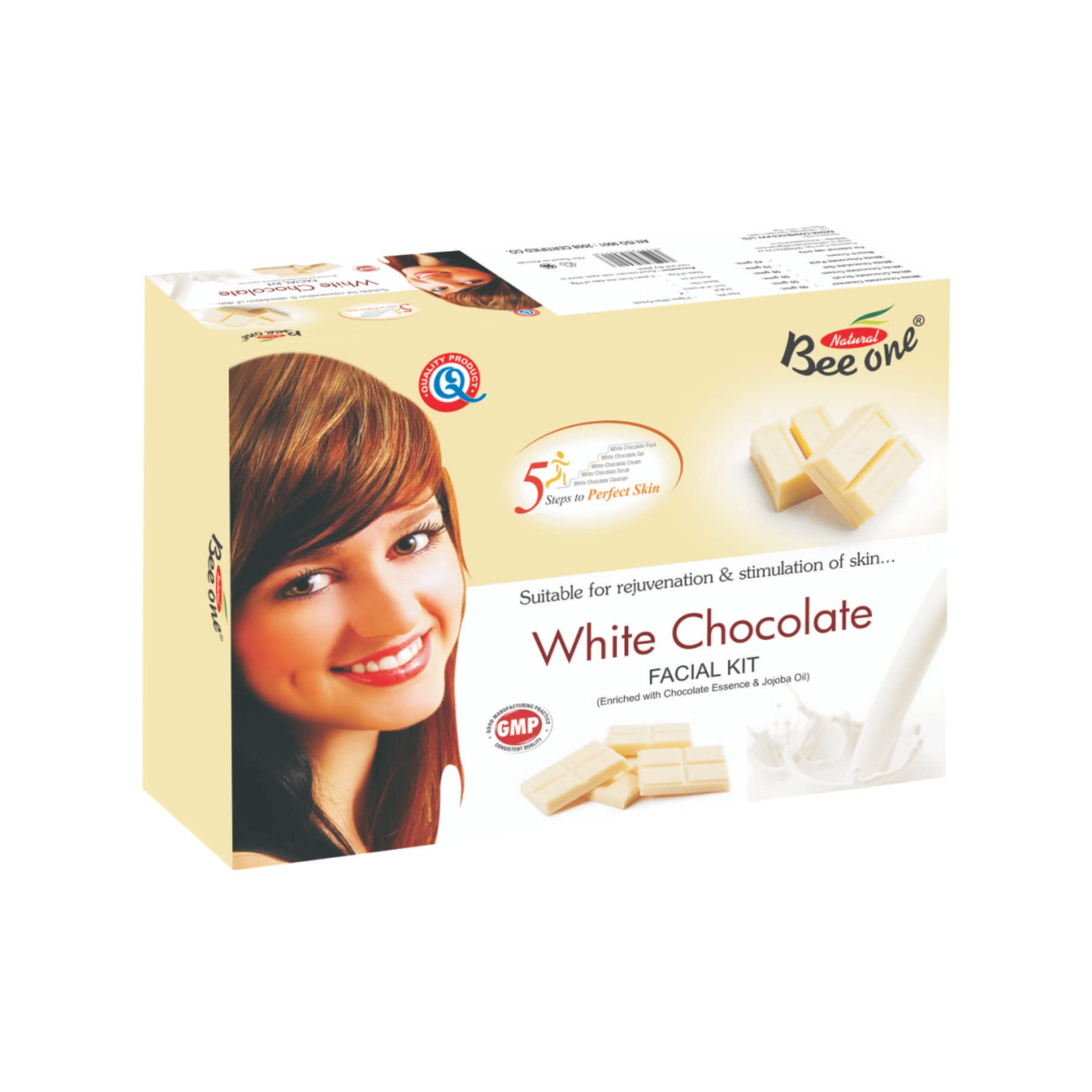 BEEONE White Chocolate Facial Kit 312g - Luxurious Skincare Set for Glowing Skin | Perfect for Spa Day, Self-Care Routine & Gift Giving