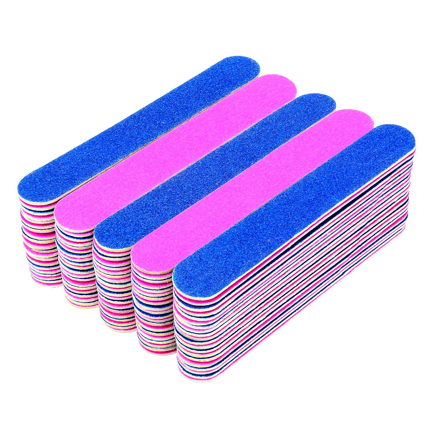 100 Pieces Disposable Emery Boards for Nails - Double Sided Nail Files Manicure Tools (3 Inch) - Perfect for Home, Salon & Travel Nail Care