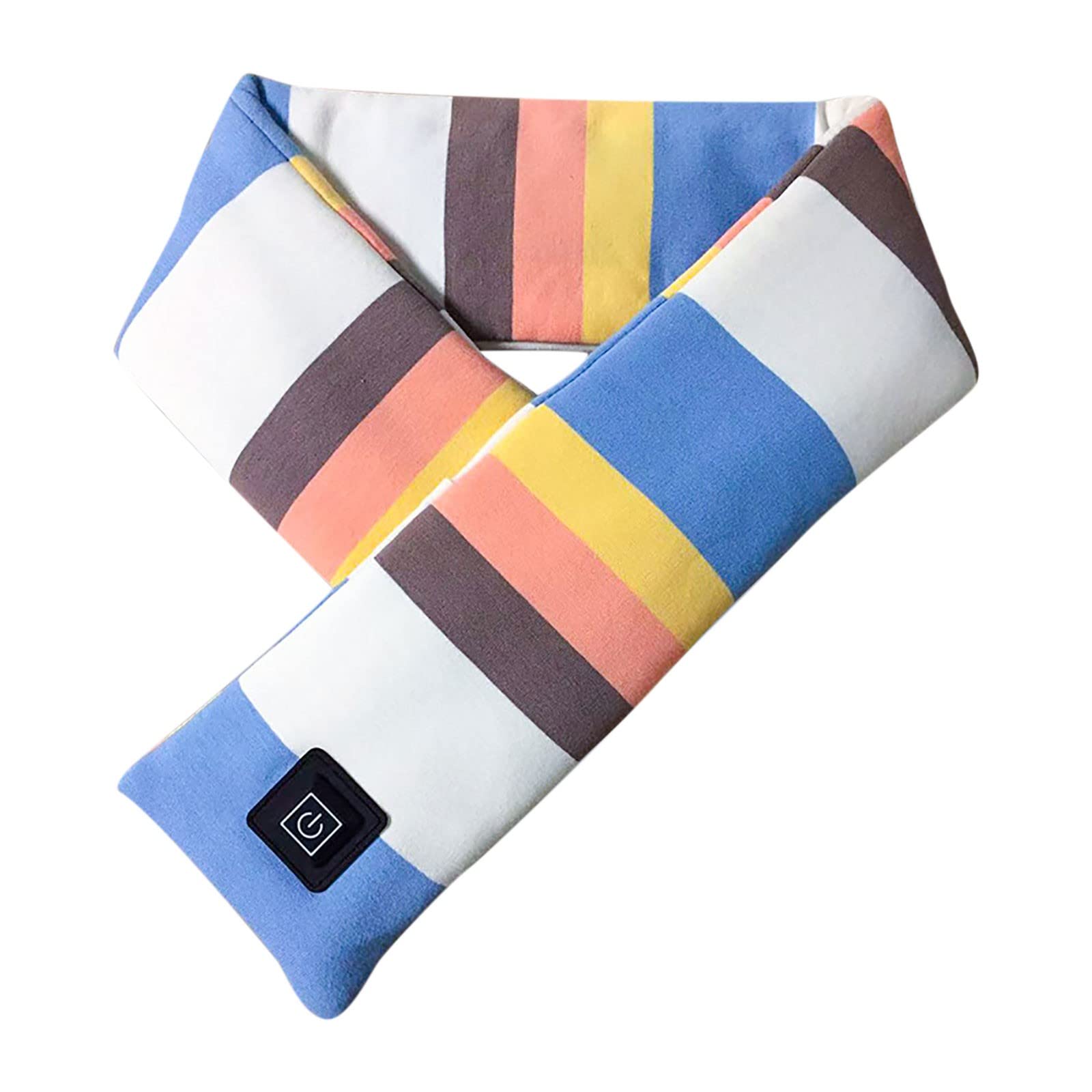 USB Heated Scarf - Soft Plush Rechargeable Winter Neck Warmer for Men & Women - Smart Charging Electric Heating Shawl - Perfect for Outdoor Activities, Commuting & Cold Weather Comfort