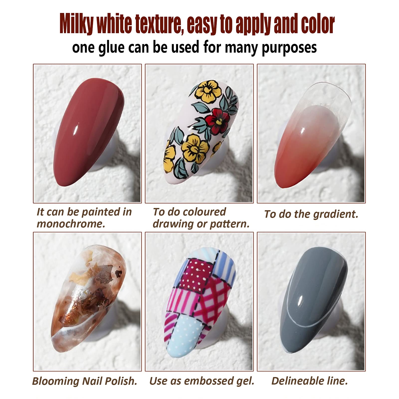 Light Pink UV Gel Nail Polish - Long Lasting Top Coat for Manicures