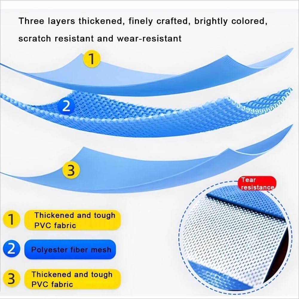 Durable Above Ground Round Outdoor Koi Fish Pond Pool with Sturdy Frame - 1350L PVC Water Storage Tank for Koi Keeping, Fish Farming & Garden Irrigation | Perfect for Backyard, Patio & Farm Use