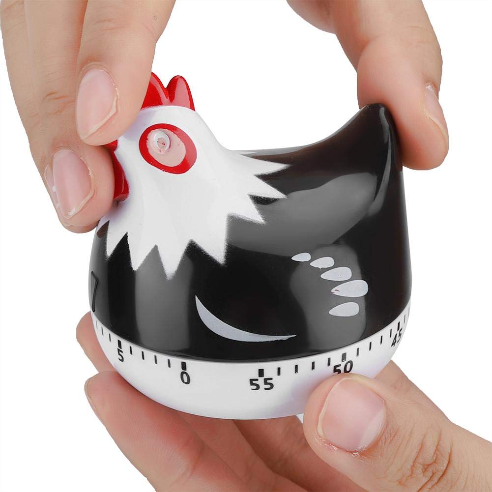 FastUU Digital Kitchen Timer - Magnetic Oven & Egg Cooking Timer with Loud Alarm for Baking, Roasting, Boiling (Black) | Perfect for Home Chefs & Meal Prep