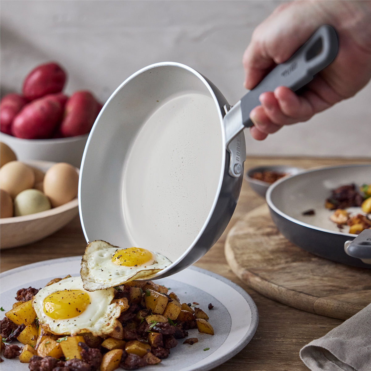 Bobby Flay by GreenPan Professional Ceramic Nonstick 13-Piece Cookware Set - Graphite Non-Toxic Cookware for Healthy Cooking | Perfect for Frying, Sautéing & Baking in Modern Kitchens