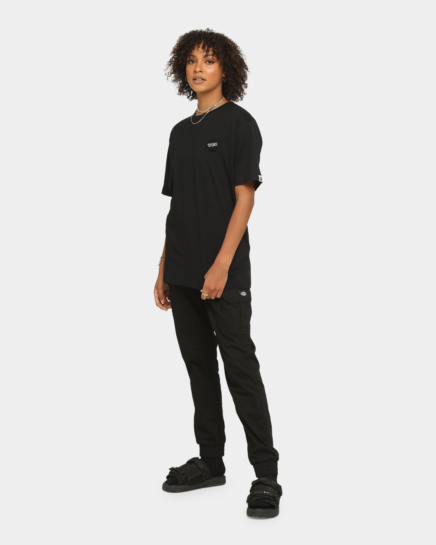 BAPE Men's Big WGM Shark Emblem Short Sleeve T-Shirt - Black Cotton Streetwear Tee for Casual Wear & Urban Fashion