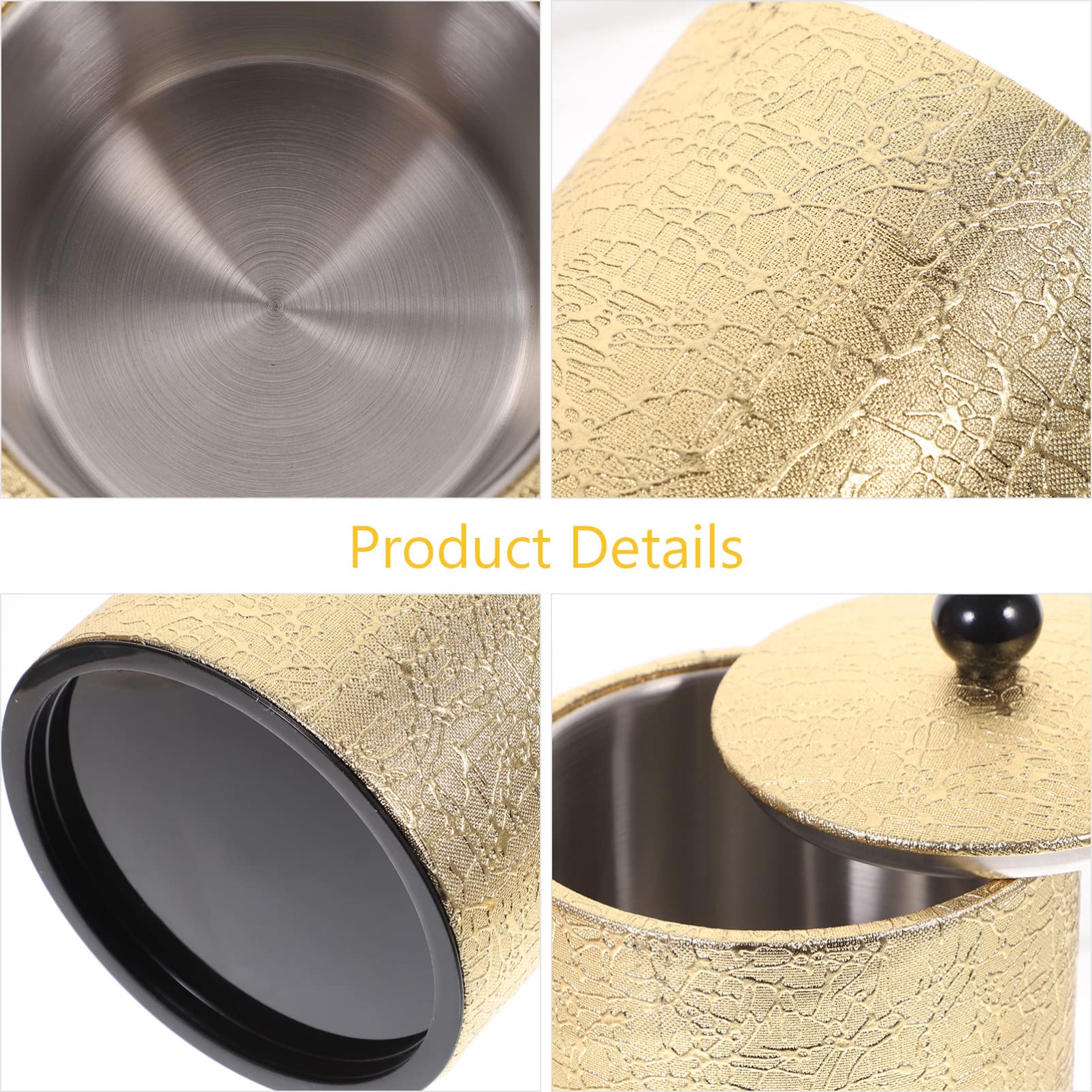 Premium Stainless Steel Ice Bucket with Lid & Ice Tongs - Gold Wine Chiller for Cocktails, Whisky & Champagne - Perfect for Home Bars, Parties & Wedding Receptions