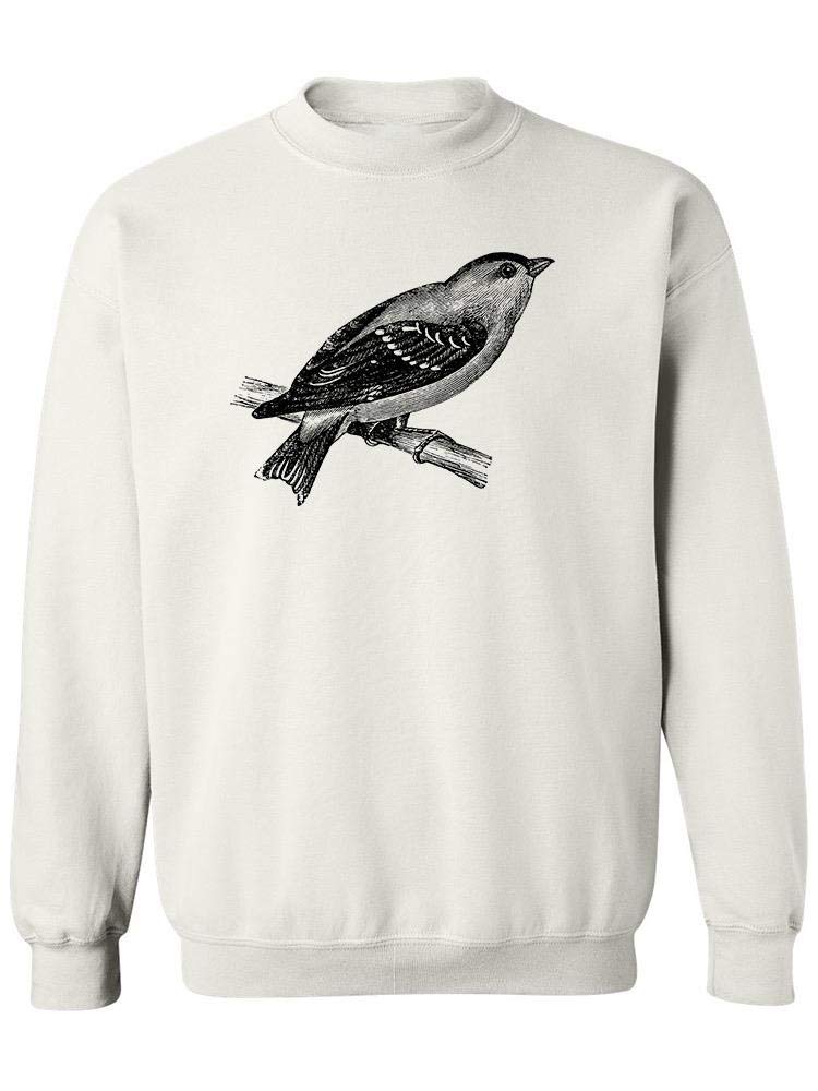 Smartprints Wild Canary Sketch Sweatshirt for Women - Soft Cotton Pullover Hoodie with Artistic Bird Design | Perfect for Casual Wear, Lounge & Outdoor Activities