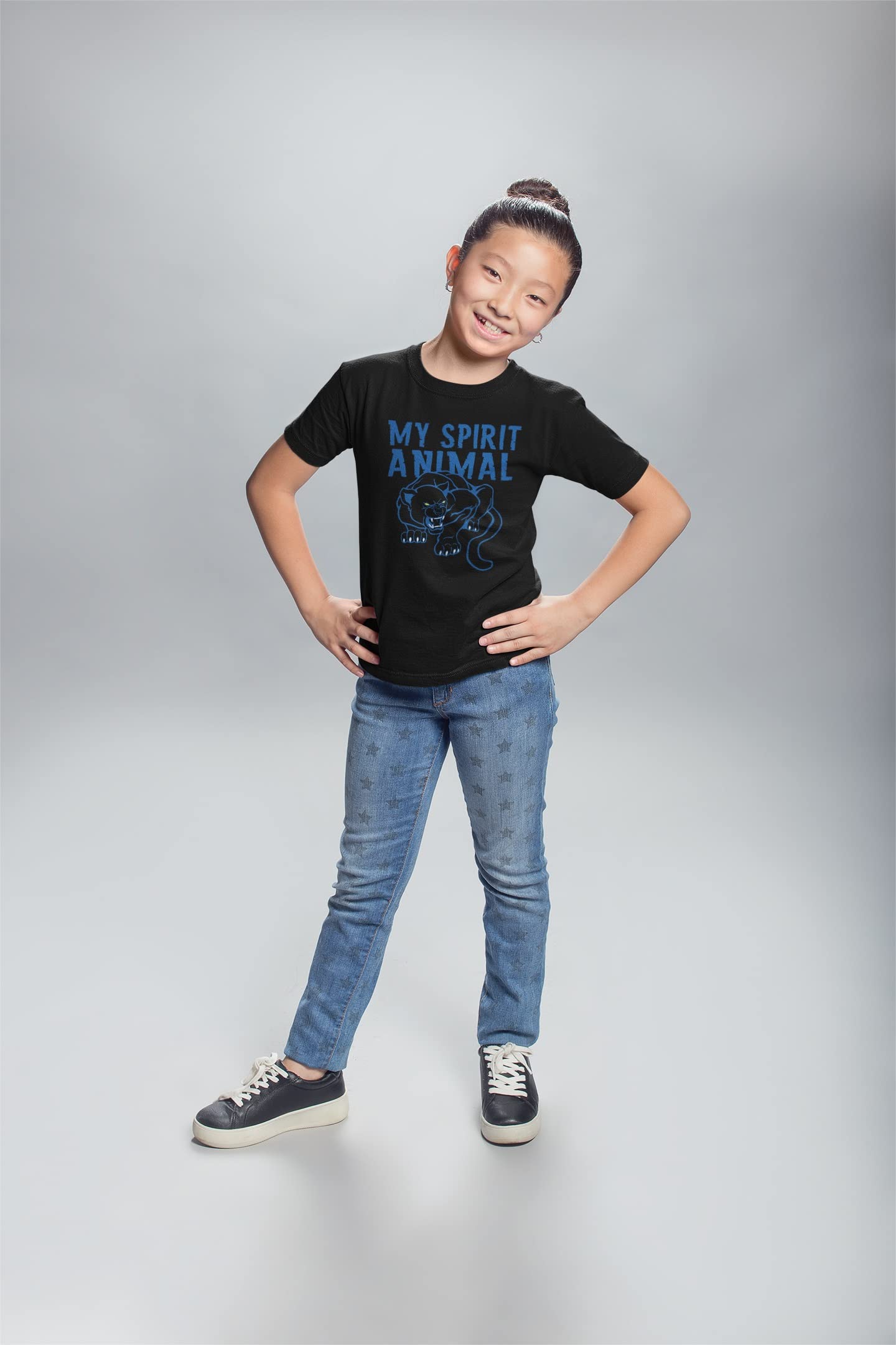 My Spirit Animal Black Panther Youth T-Shirt - Black YXL | Cool Graphic Tee for Kids & Teens | Perfect for School, Parties & Superhero Fans