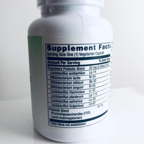 Probiotic 5 Billion CFU with 8 Strains & Prebiotic - 120 Vegan Capsules (4 Month Supply) - Supports Digestive & Immune Health - Expires 6/2024 - Perfect for Daily Gut Health Maintenance & Travel Wellness