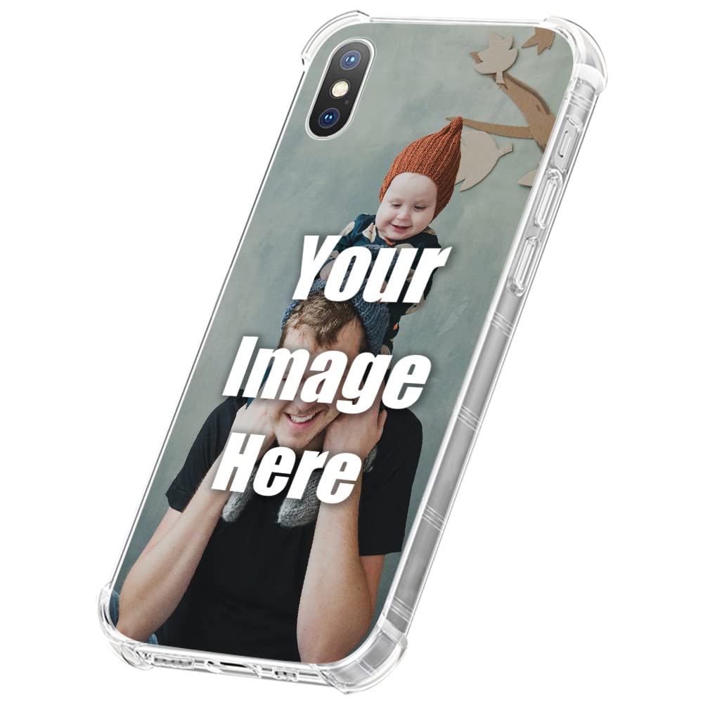 Custom iPhone XR Phone Case - Personalized Clear Soft TPU Shockproof Cover | Design Your Own Protective Case for Apple iPhone XR | Perfect for Everyday Use, Travel & Gift Giving