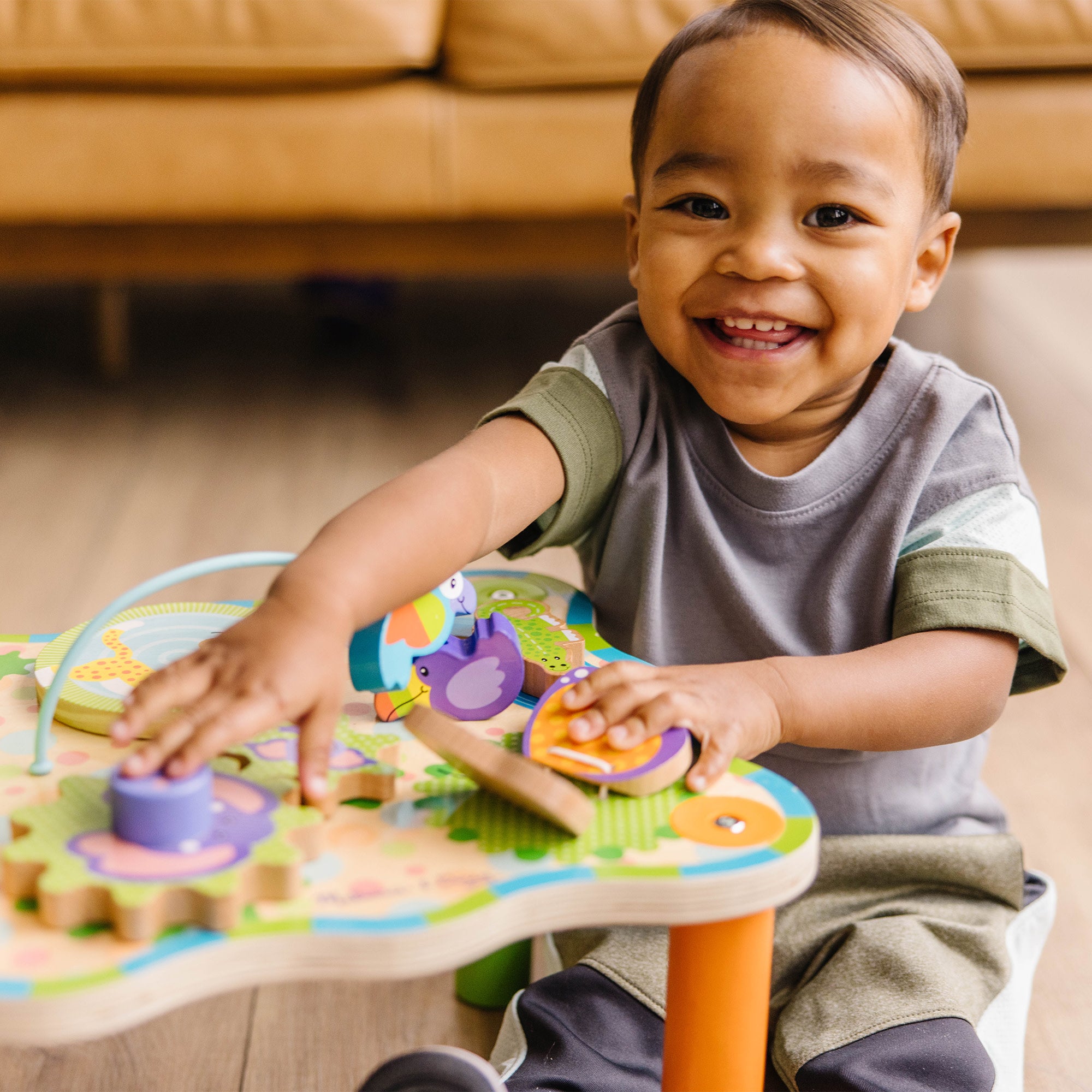 First Play Jungle Activity Table for Kids - Fun & Educational Toddler Play Table for Indoor & Outdoor Use - Perfect for Playrooms, Daycares, and Backyards
