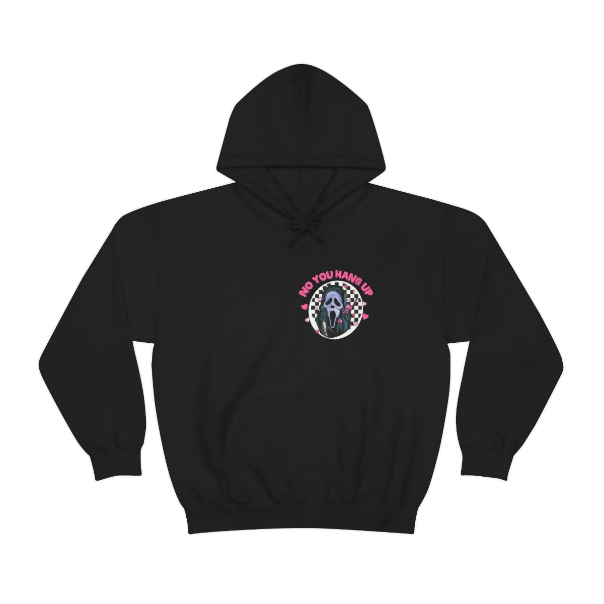 Ghostface Scream Halloween Hoodie - Horror Movie Costume & Scary Cosplay Outfit for Halloween Parties & Horror Conventions