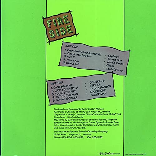 45vinyl FIRE SIDE (NEW SEALED IMPORT LP ORIGINAL JAMAICAN PRESS) – Perfect for Reggae Collectors & Vinyl Enthusiasts