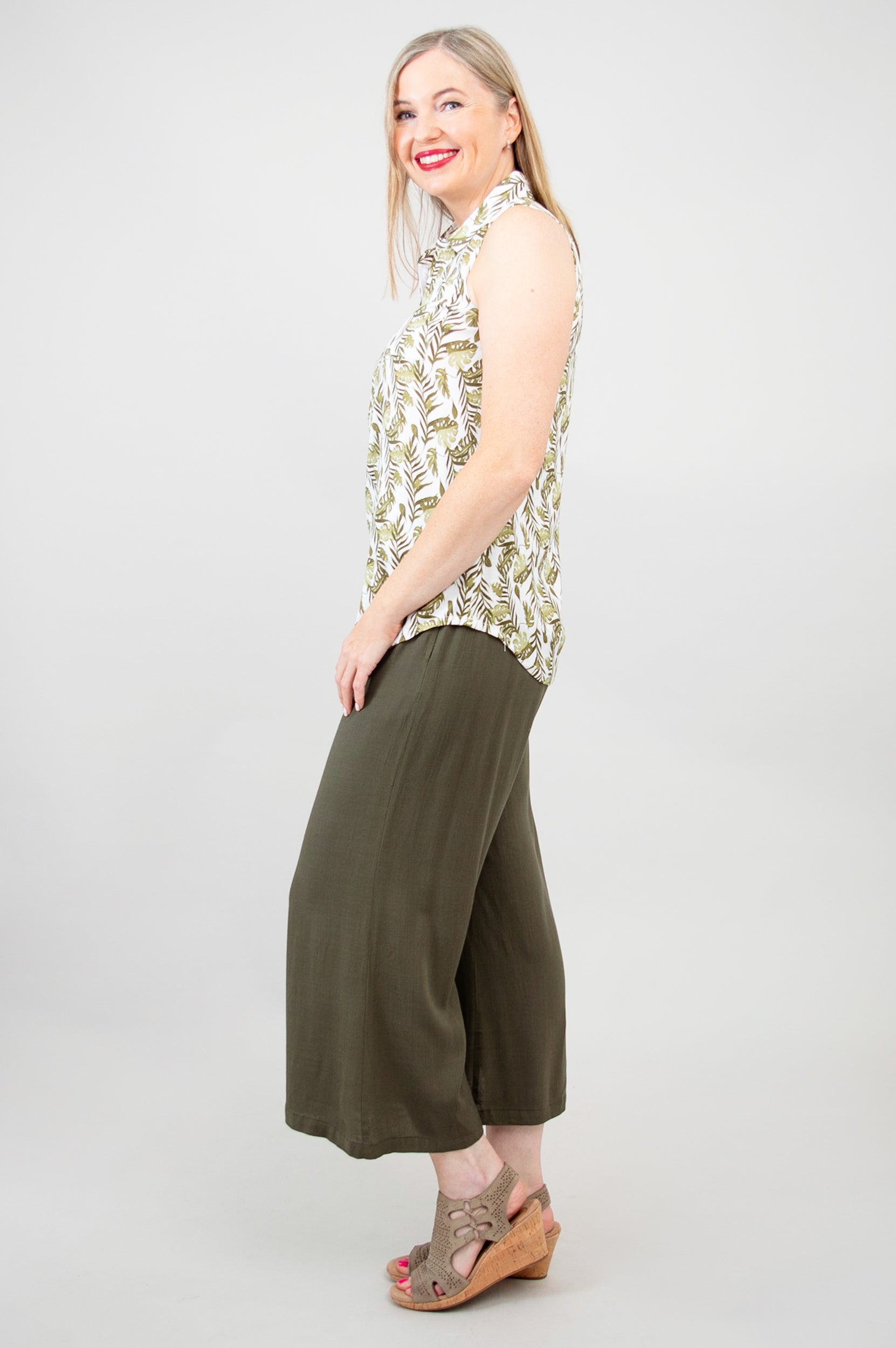 Breathable Linen Bamboo Hula Tank Top for Women - Summer Beach Vacation & Casual Wear | Final Sale