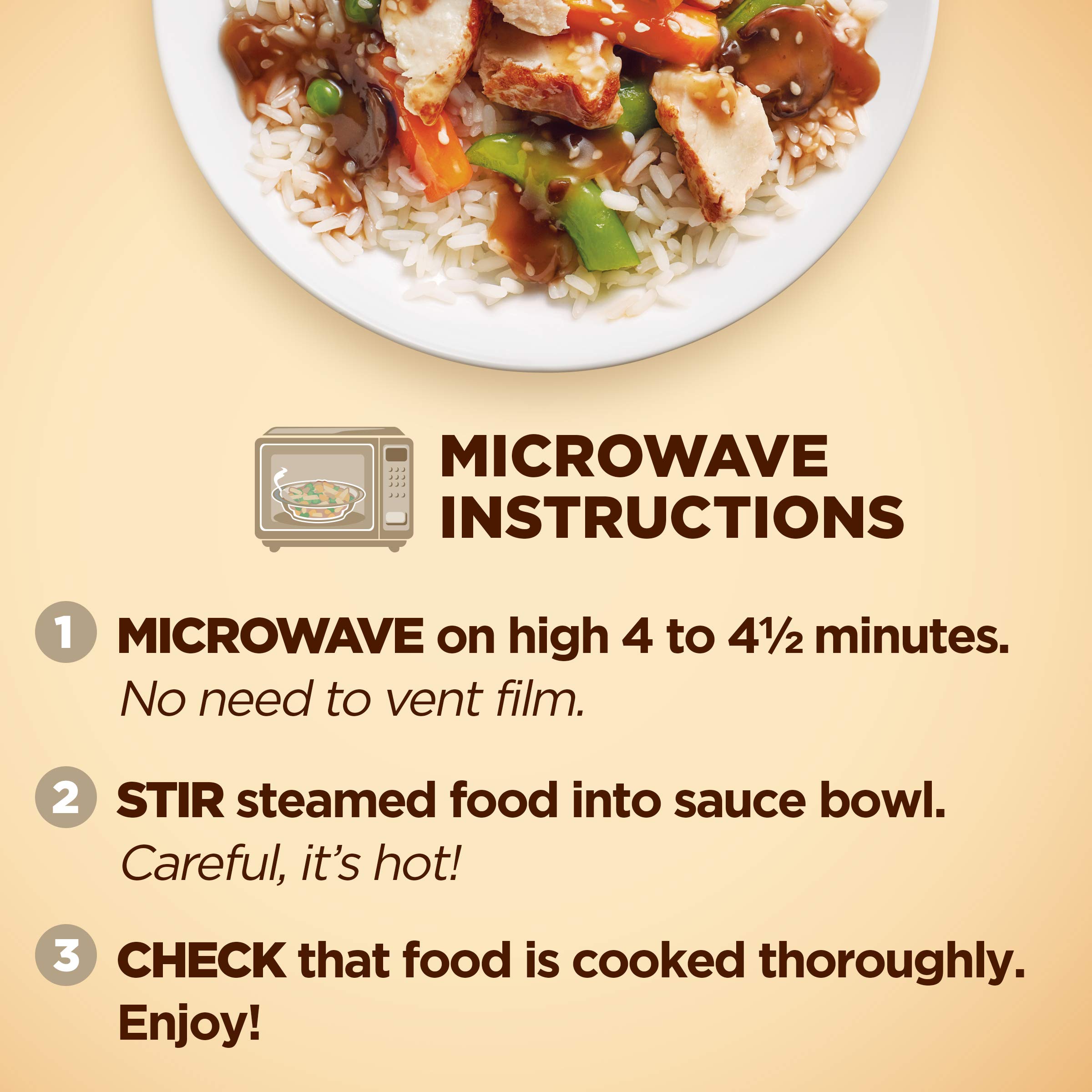 Healthy Choice Cafe Steamers Sweet Sesame Chicken - No Preservatives Frozen Microwave Meal (9.75 oz) | Quick Lunch & Dinner Solution for Busy Professionals