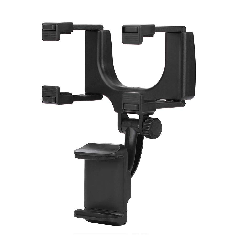 Universal Rear View Mirror Phone Mount - Hands-Free Car Accessory for GPS Navigation & Safe Driving | Perfect for Uber, Lyft & Road Trips