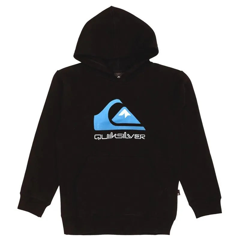 Quiksilver Kids' Black Logo Hoodie - Warm & Comfortable Pullover for Boys & Girls - Perfect for School, Playdates & Outdoor Adventures