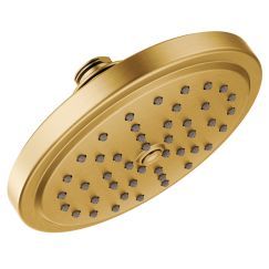 Moen S176BG 7-Function Rainshower Shower Head in Brushed Gold - High Pressure Water Saving Bathroom Fixture for Spa-Like Shower Experience