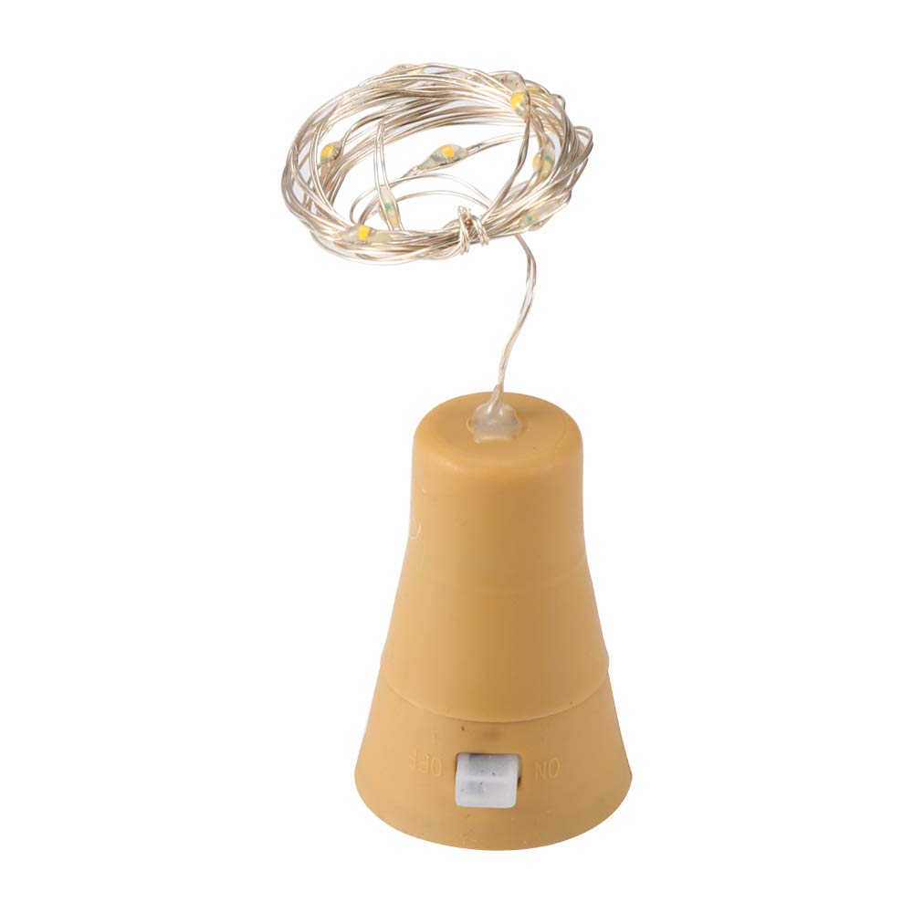 Solar Powered LED Wine Bottle Lights - Warm White Cork String Lights for DIY, Decor, Party & Wedding | Waterproof Starry Lights for Wine Bottles, Bars, Restaurants & Outdoor Events