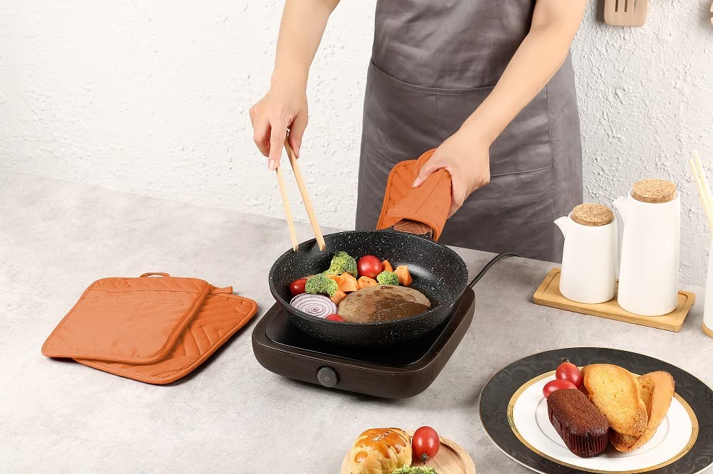 Heat Resistant Oven Pot Holder Set of 5 - 7