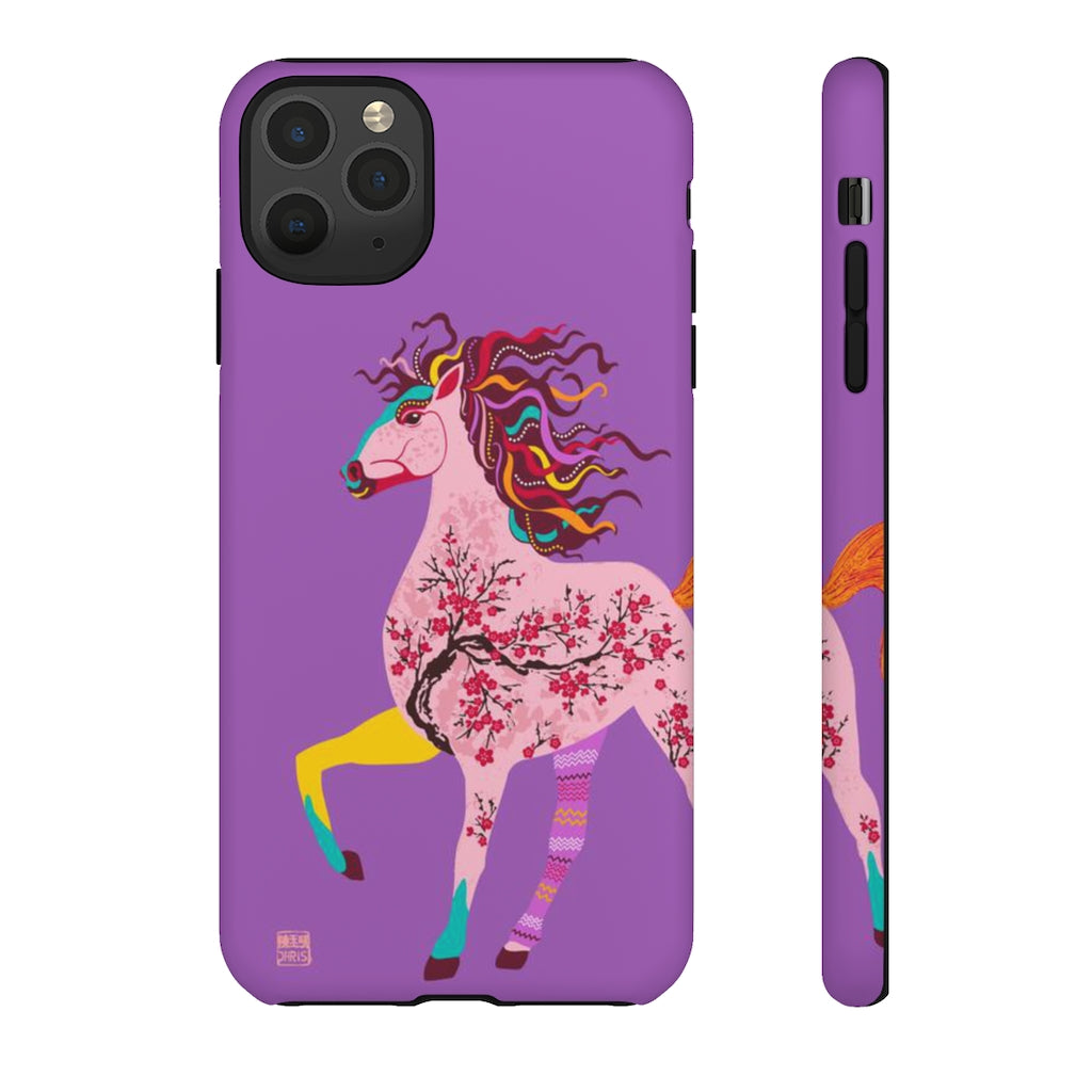 Chinese Zodiac Horse Phone Case - Durable & Stylish Cover for iPhone & Samsung - Perfect for Lunar New Year & Zodiac Enthusiasts