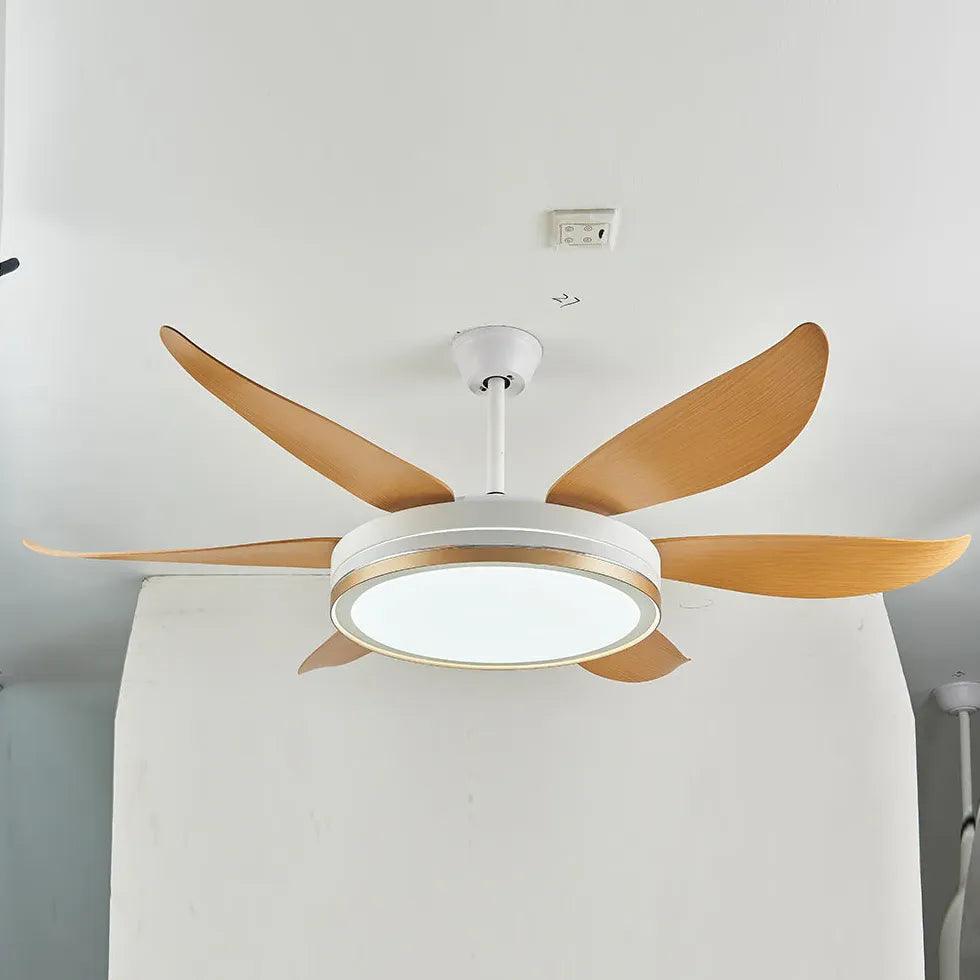 3-Color Dimmable LED Ceiling Fan with Light Kit - Perfect for Bedroom, Living Room, and Home Office Lighting