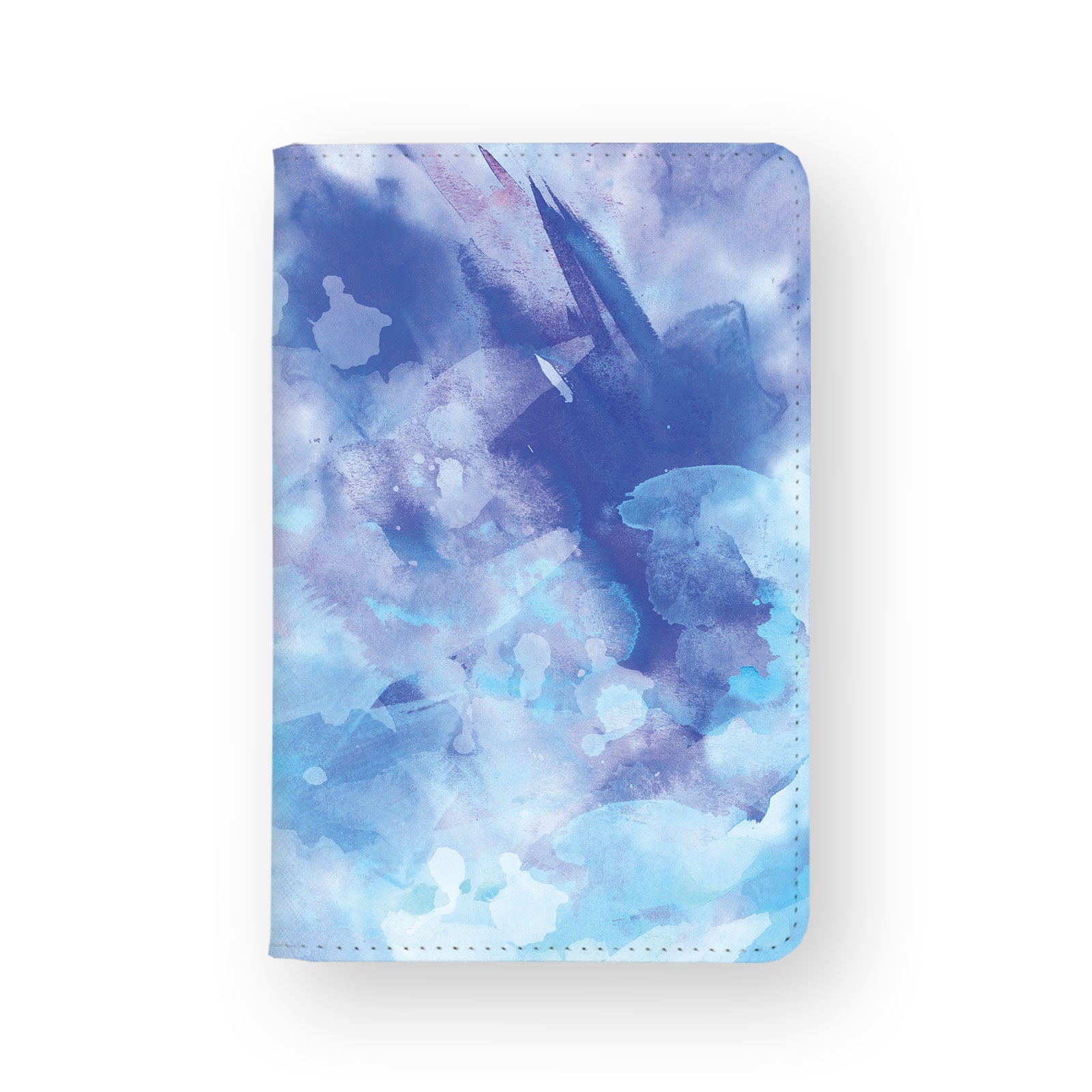 Waterproof RFID Blocking Travel Wallet - Abstract Watercolor Splash Design for Passport, Credit Cards & Cash - Perfect for International Trips & Air Travel