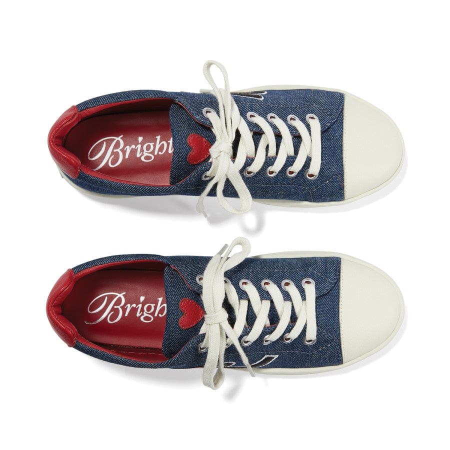 Love U Embroidered Sneakers - Cute Heart Design Casual Shoes for Women | Perfect for Valentine's Day, Date Night & Everyday Wear
