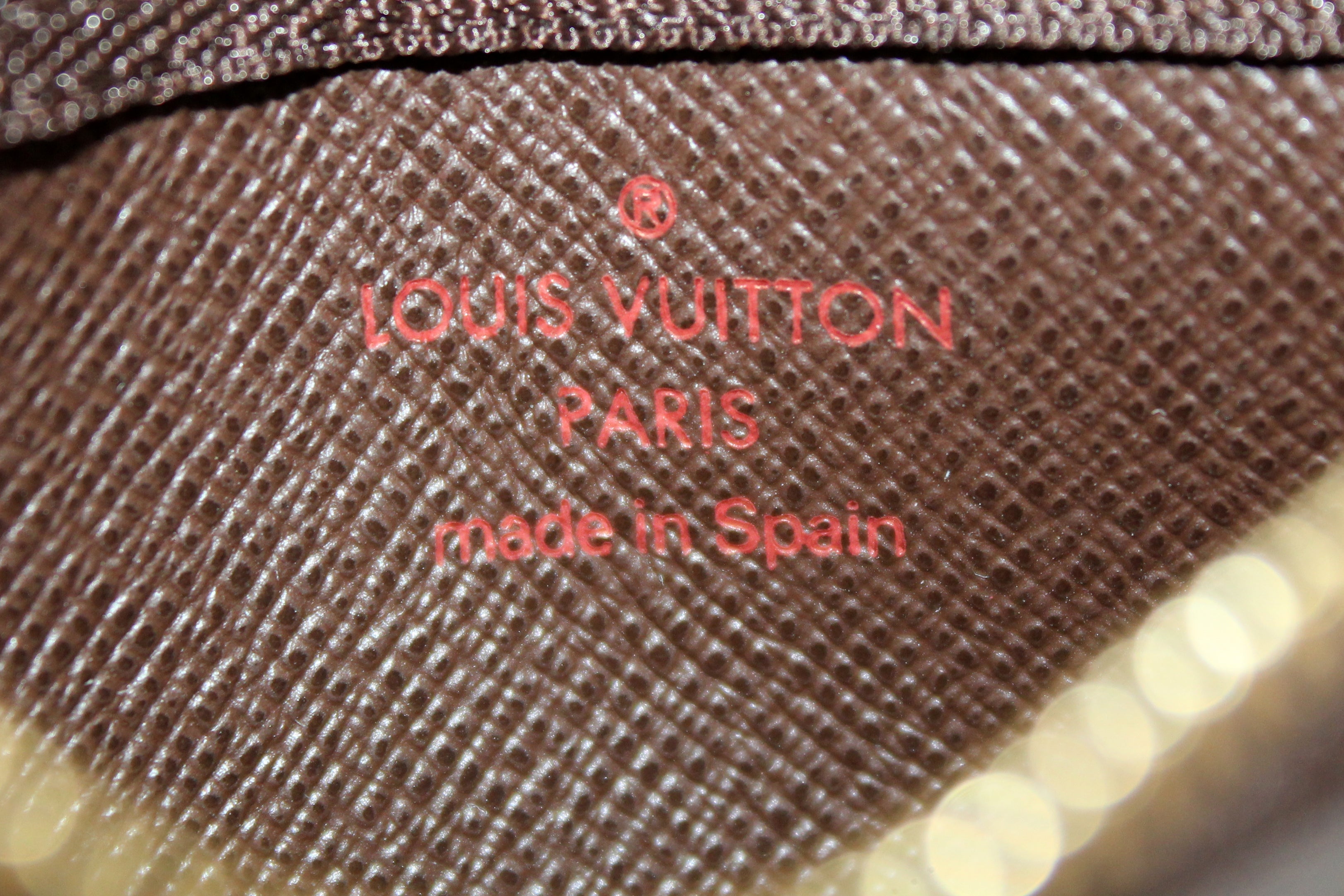 Authentic Louis Vuitton Damier Ebene Canvas Key Pouch - Compact Wallet for Keys & Cards - Perfect for Travel, Everyday Use & Luxury Gift Giving