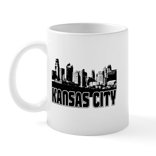 White - Kansas City Skyline Mug