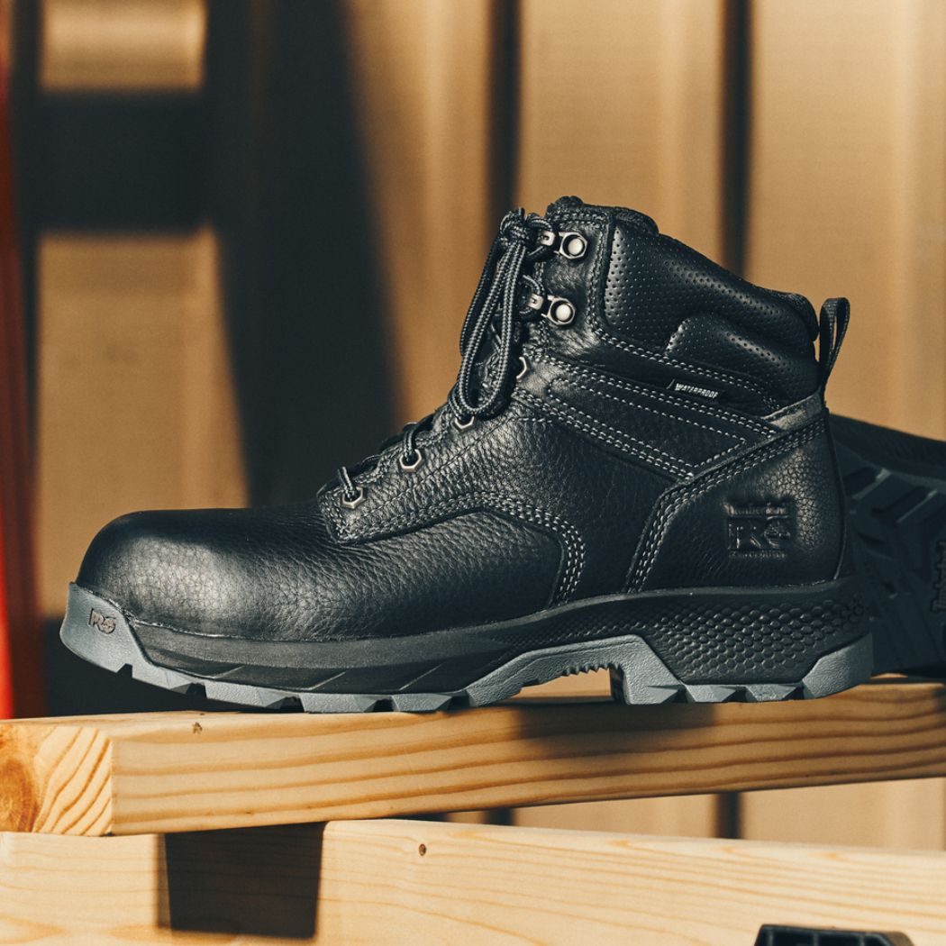 Timberland PRO Titan Men's 6-Inch Waterproof Composite Toe Work Boots - TB0A5T7K001 Black | Durable Safety Shoes for Construction, Warehouse & Outdoor Work