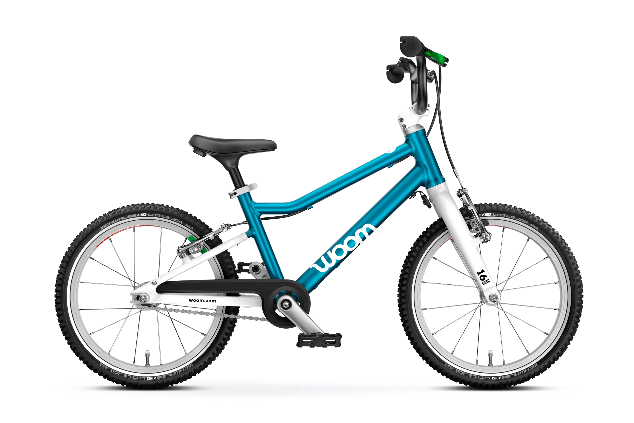 Woom Go 3 Lightweight Kids Bike for Ages 4-6 | 16 Inch Aluminum Frame Bicycle with Training Wheels | Perfect for Neighborhood Rides & Learning to Cycle