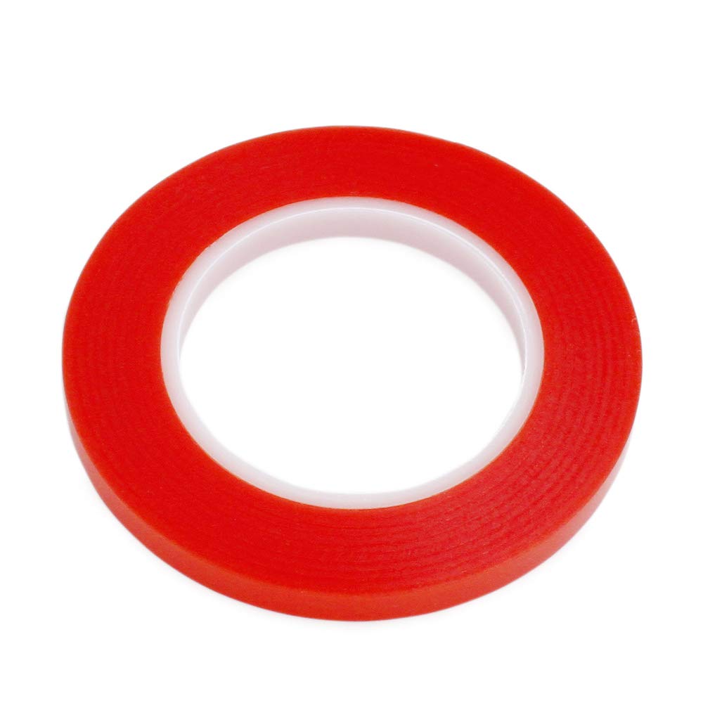 8mm x 25M Clear Double Sided Strong Adhesive Tape - Heavy Duty Transparent Mounting Tape for Phone, Laptop, Camera & LCD Screen Repair - Perfect for DIY Projects, Home Office & Electronics Fixing