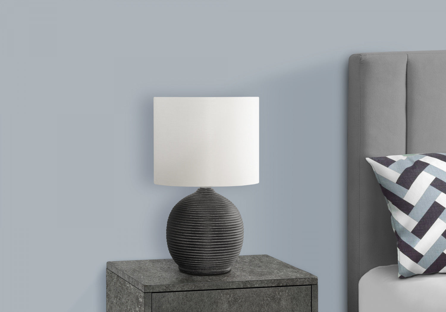 Brighton Black Table Lamp - Modern LED Desk Light for Home Office, Bedroom & Living Room - Stylish Nightstand Lighting for Reading & Decor