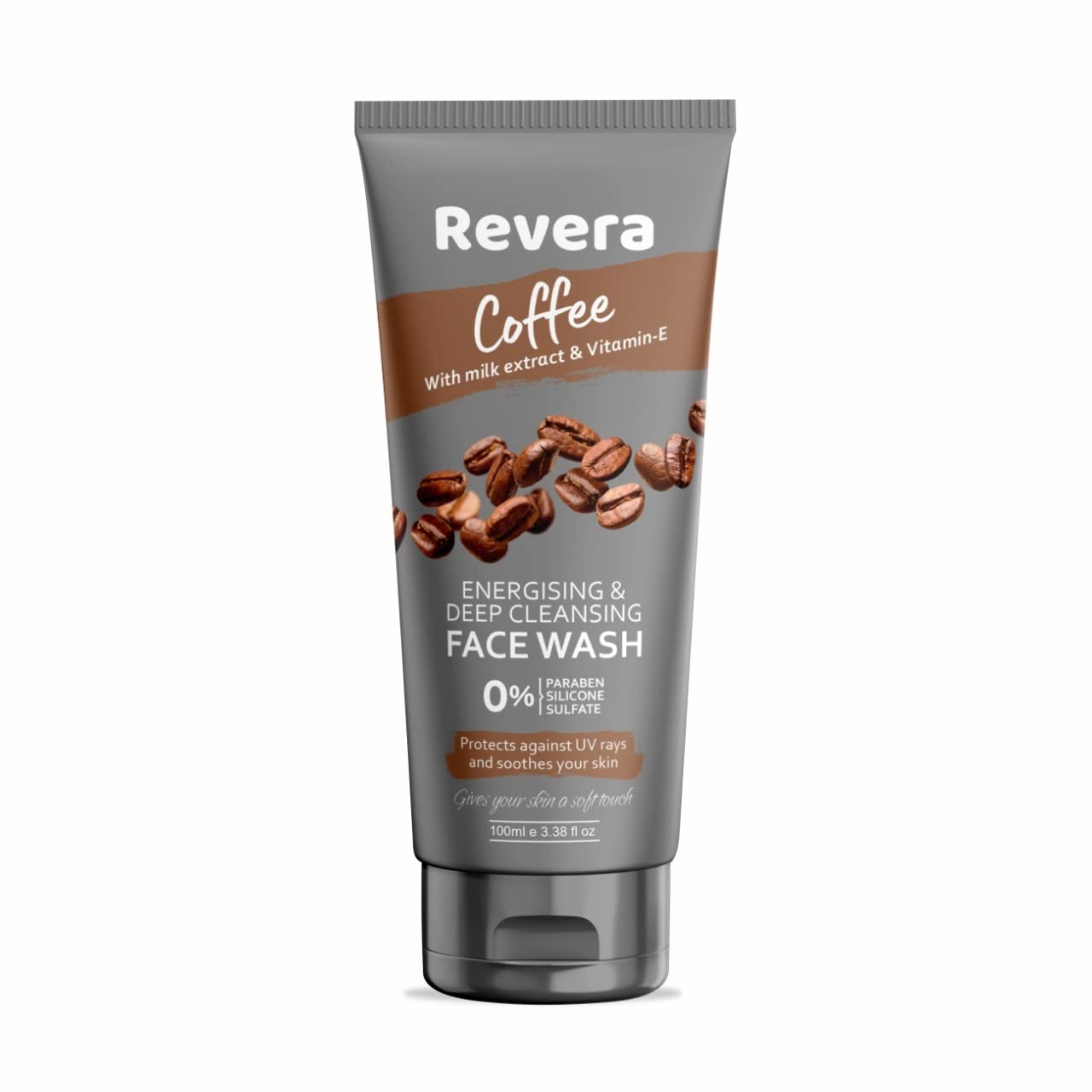 Revera Deep Cleansing & Energizing Coffee Face Wash for Oil Control - 100ml Sulfate & Paraben Free | Daily Nourishing Facial Cleanser for Men & Women | Perfect for Morning Routine & Acne-Prone Skin