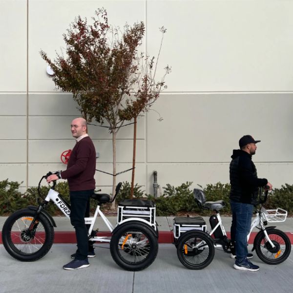 Go Bike TRIO Crossover Lightweight Foldable Electric Tricycle for Adults - 250W Motor, 20MPH, 30-50 Mile Range - Perfect for Commuting, Urban Travel & Senior Mobility