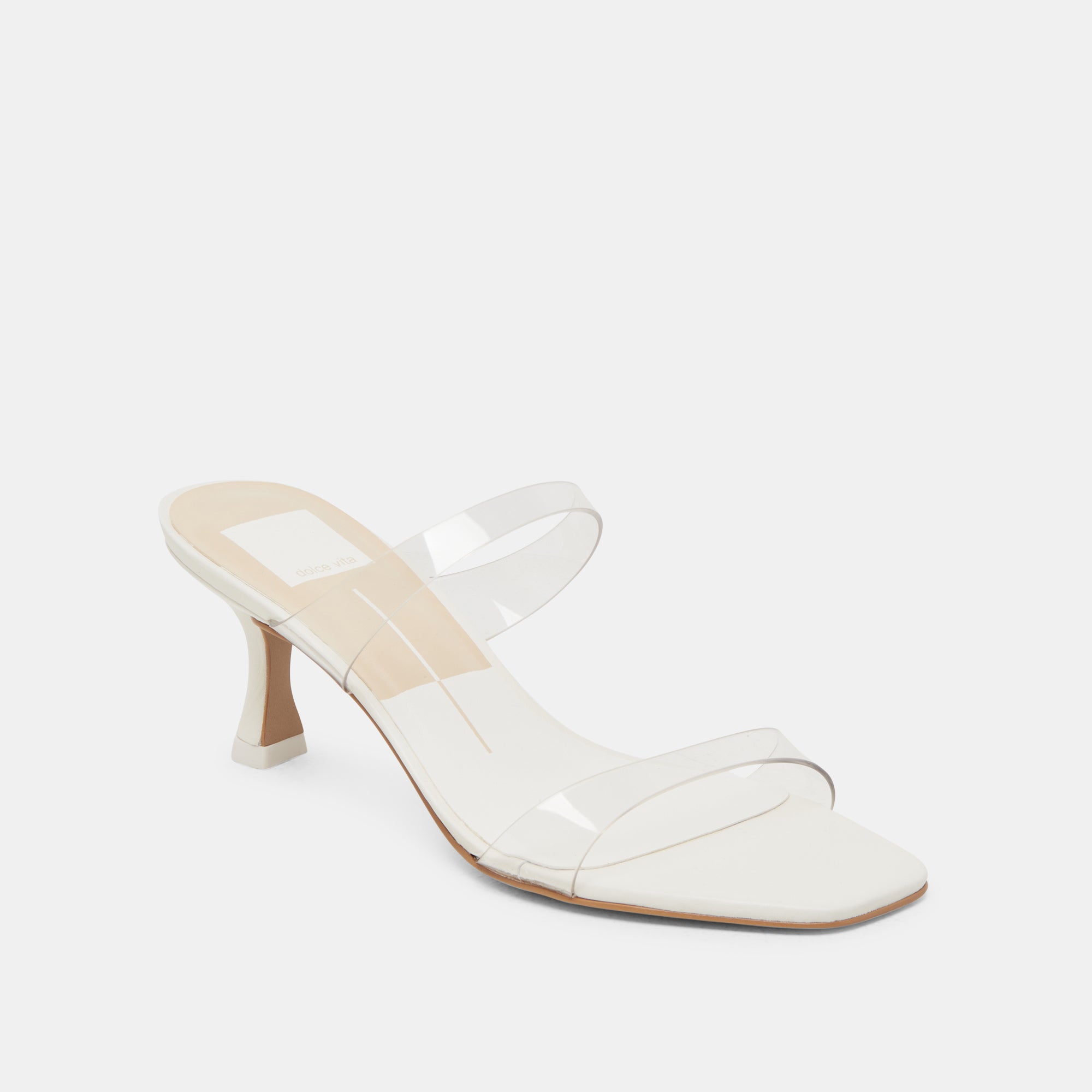 GENORA Women's Crystal Vinyl Wide Heel Sandals - Elegant & Comfortable for Parties, Weddings & Evening Events