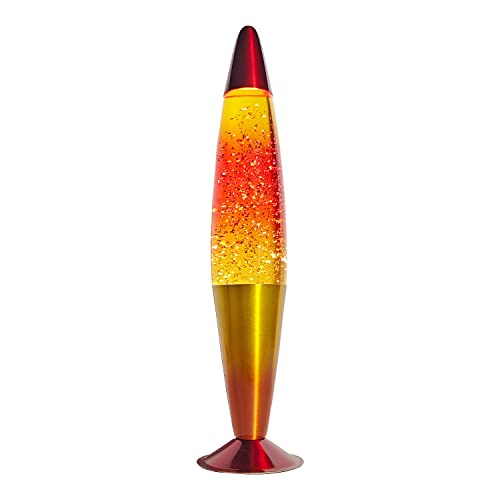 Silver Glitter Clear Liquid/Yellow,Orange,Red