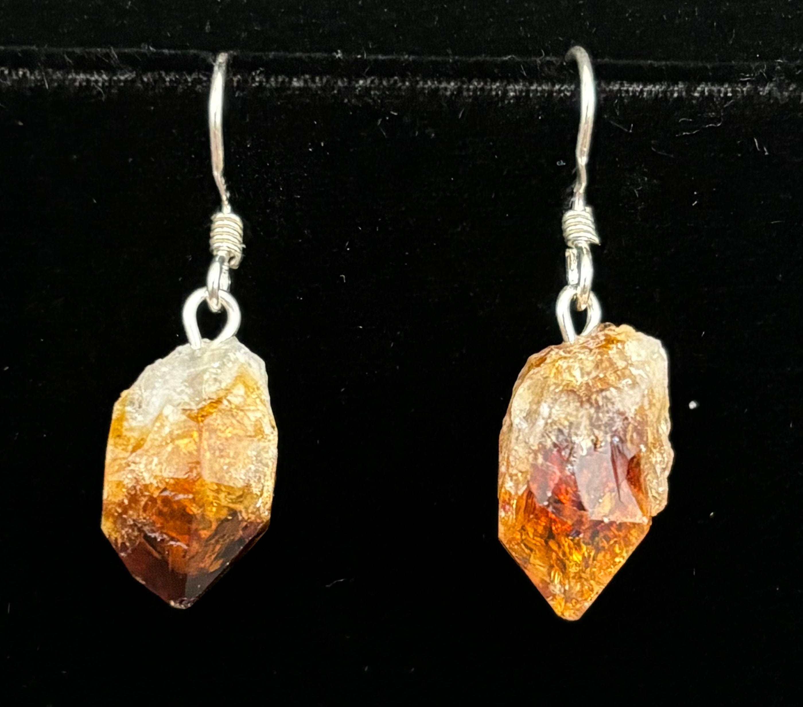 Natural Citrine Sterling Silver Earrings for Women - Elegant Dangle Earrings for Parties, Weddings & Everyday Wear
