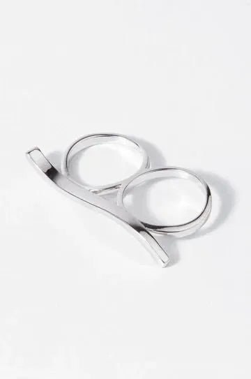 Double Bar Ring for Women - Minimalist Stackable Dainty Jewelry - Perfect for Everyday Wear, Layering & Gifts