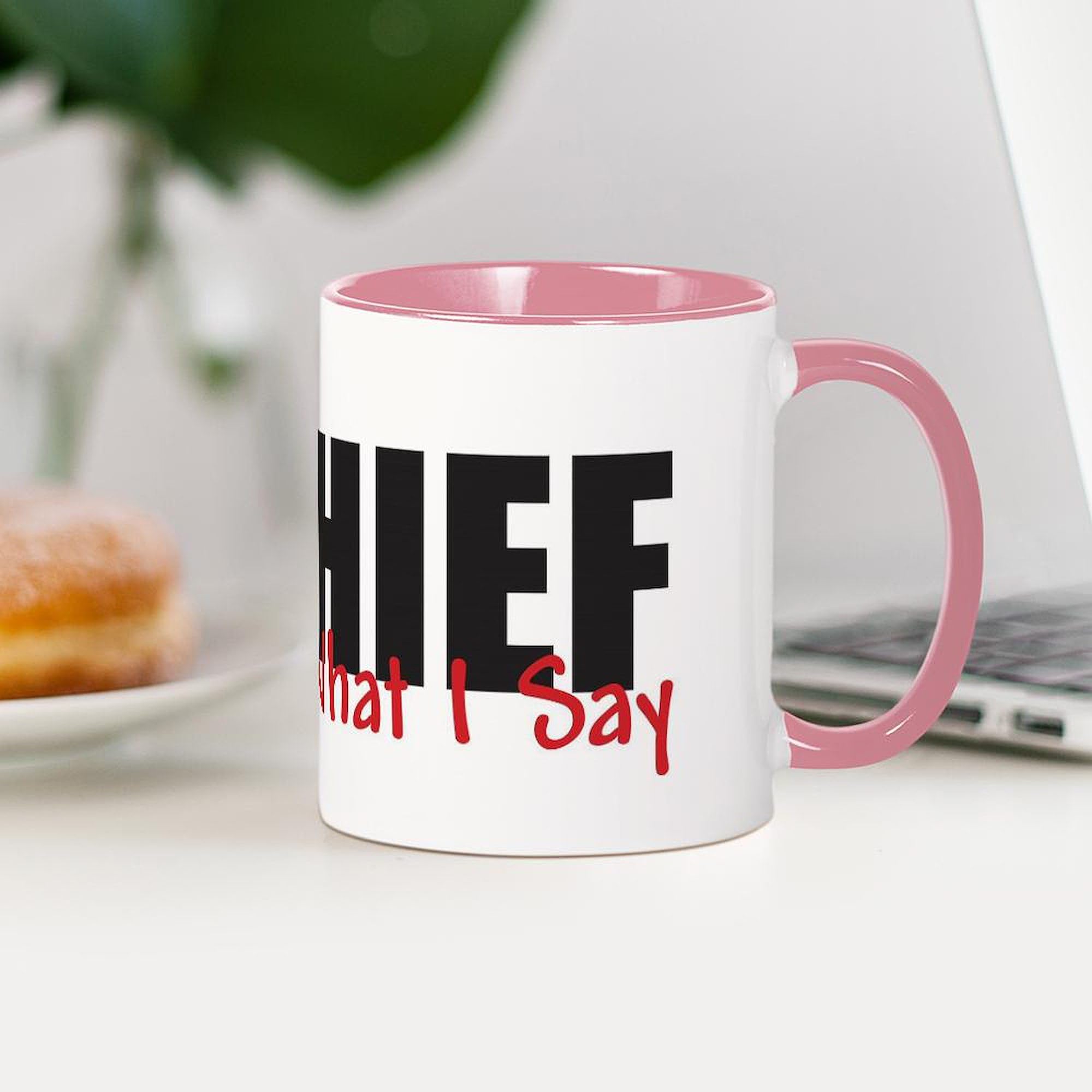 Chief Mugs 11 oz (325 ml) Ceramic Coffee Cup - Perfect for Office, Home & Gifts | Durable White Coffee Mug with Comfort Handle