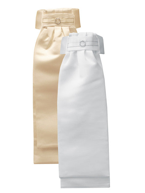 Equetech Diamante Circle Ready Tied Stock Tie - Elegant Equestrian Show Accessory for Dressage & Horse Riding Competitions